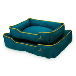 Cama "bucareste" 50x40x15 Cm azul Petroleo Homipet - 1040070365