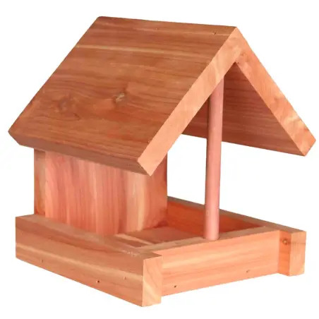 Comedouro Em Madeira De Cedro P/ Pendurar 16x15x13 Cm Trixie - 1040090716