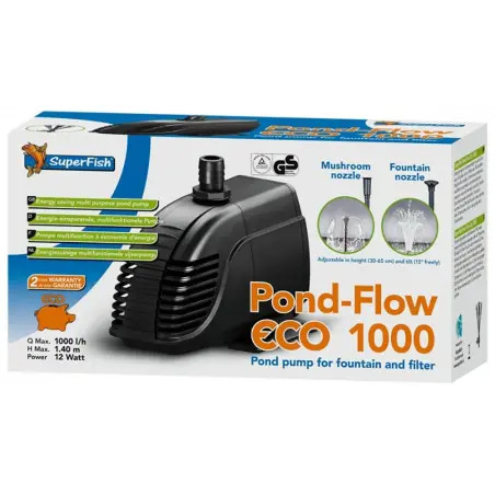 Bomba Repuxo P/ Lago Pond-flow Eco 1.000 1.000l/h Superfish - 1040100399