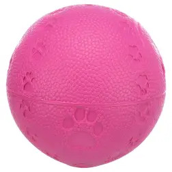 Bola em Borracha com Patinhas e Som - 6cm - 1040060851