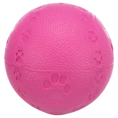 Bola em Borracha com Patinhas e Som - 6cm - 1040060851