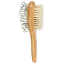 Escova Dupla Face em Madeira Bambu - 5x19cm - 1040330123