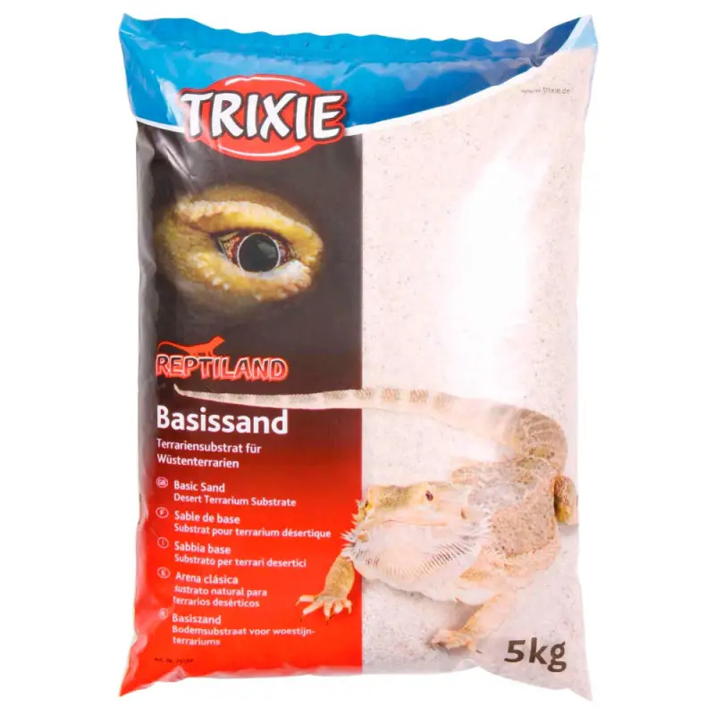 Reptil. Subst./areia De Base P/ Terrario 5 Kg branca Trixie