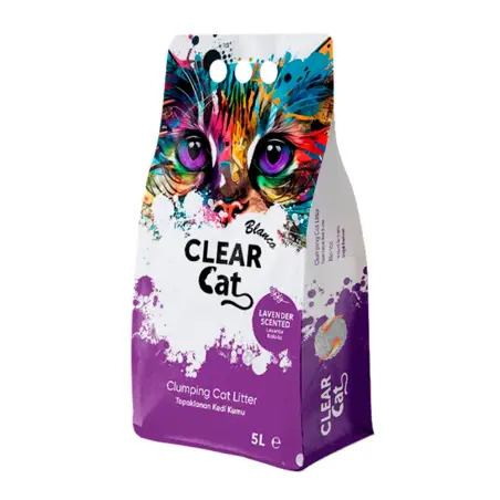 Clear Cat Blanco Litter Lavanda 5 Lt Clear Cat - 1050020076