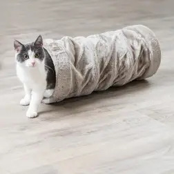 Tunel P/ Gatos - Ø22x60 Cm cinzento Trixie - 1040061207