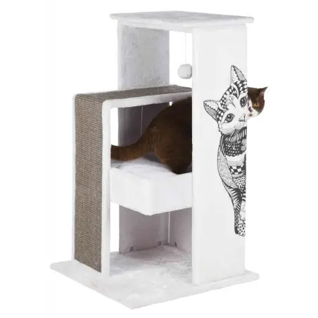 Arranhador "maria" P/ Gatos branco/cinzento Trixie - 1040061477