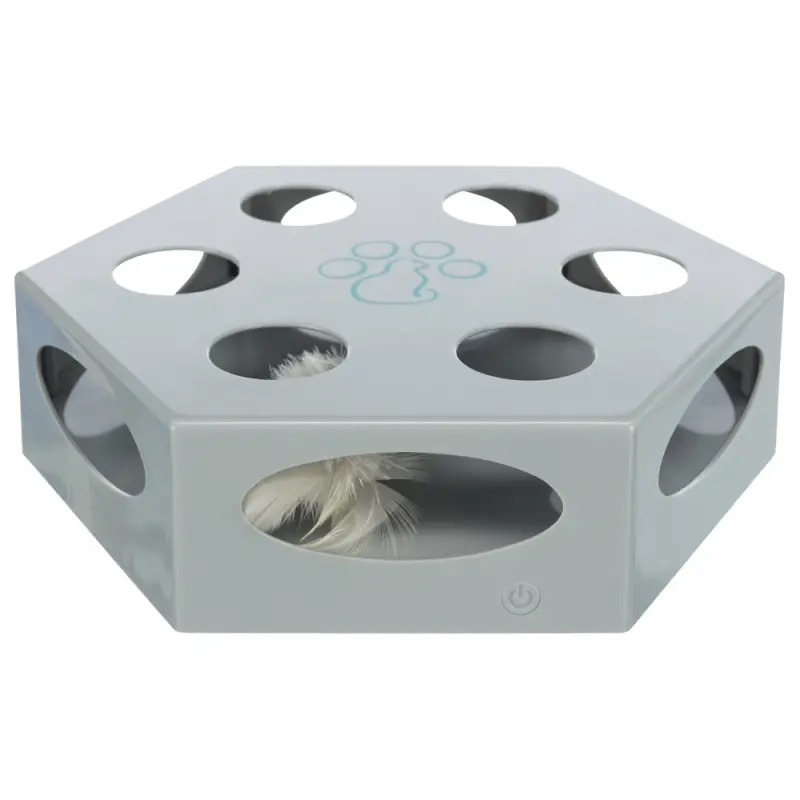 Jogo "turning Feather" P/ Gatos - Ø 22 Cm cinzento Trixie Jogo "turning Feather" P/ Gatos - Ø 22 Cm cinzento Trixie