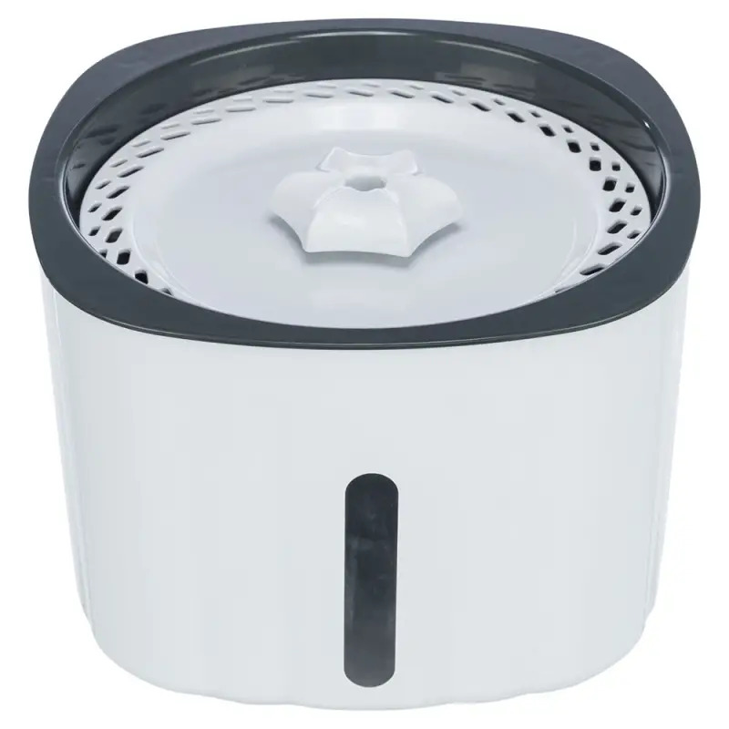 Bebedouro/fonte "flower" 2 Lt branco/cinza Trixie