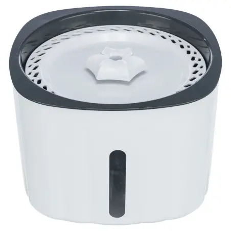 Bebedouro/fonte "flower" 2 Lt branco/cinza Trixie - 1040090381