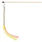 Bastao Madeira C/ Franjas Em Plastico/pelucia - 40 Cm Trixie