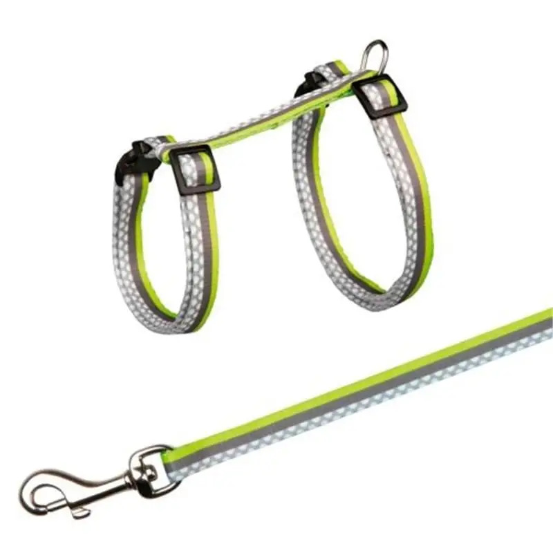 Peitoral+trela "freshline Spot" Em Nylon Para Gatos Trixie