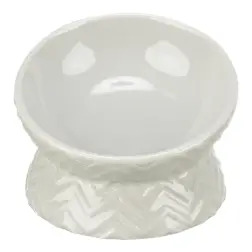 Gamela Elevada Em Ceramica P/ Gatos 0,15 Lt/ø 13 Cm  Trixie - 1040090763