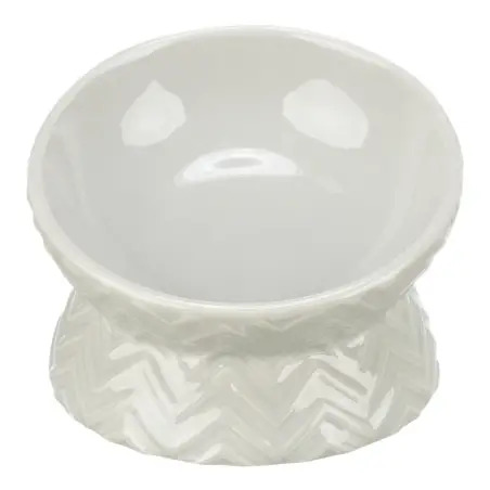 Gamela Elevada Em Ceramica P/ Gatos 0,15 Lt/ø 13 Cm  Trixie - 1040090763
