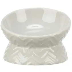 Gamela Elevada Em Ceramica P/ Gatos 0,15 Lt/ø 13 Cm  Trixie - 1040090763