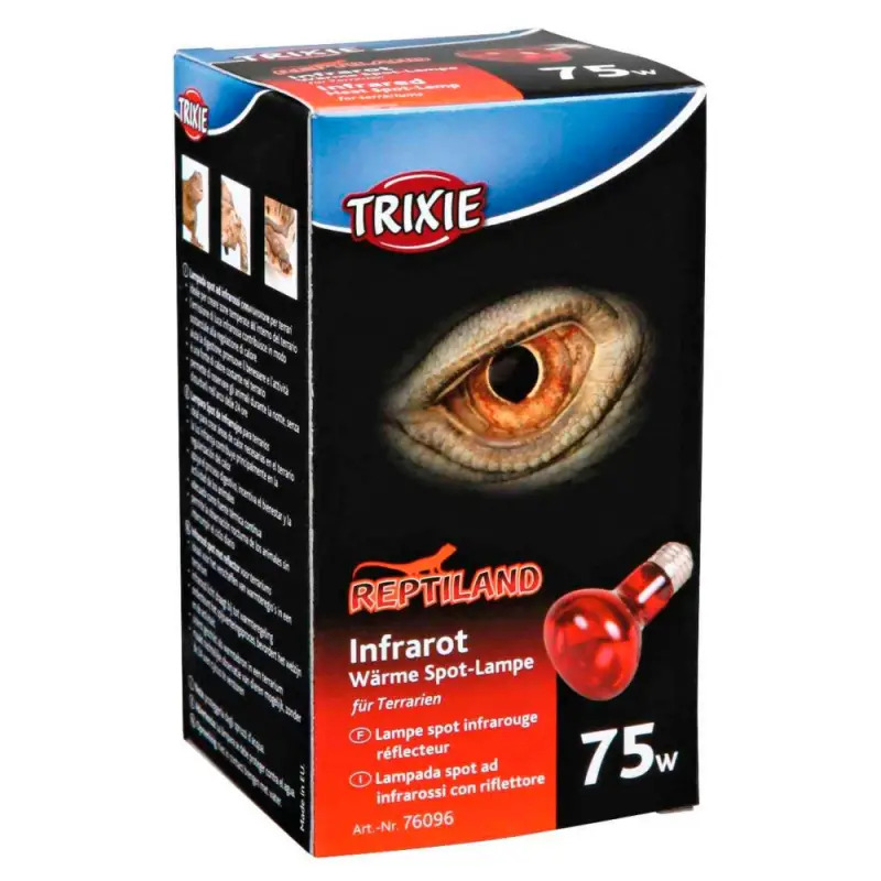 Reptiland Infrared Heat Spot-lamp, Red - 75w Trixie