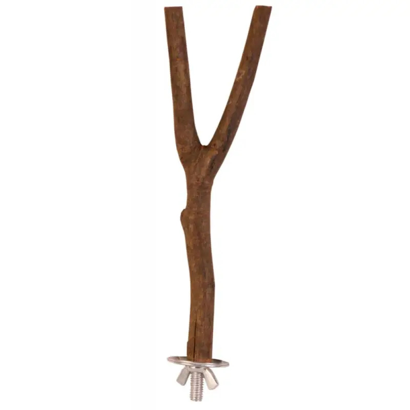 Poleiro Em Madeira Natural C/ Forma De "y" - 20 Cm Trixie
