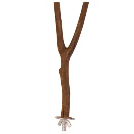 Poleiro Em Madeira Natural C/ Forma De "y" - 20 Cm Trixie - 1040190061