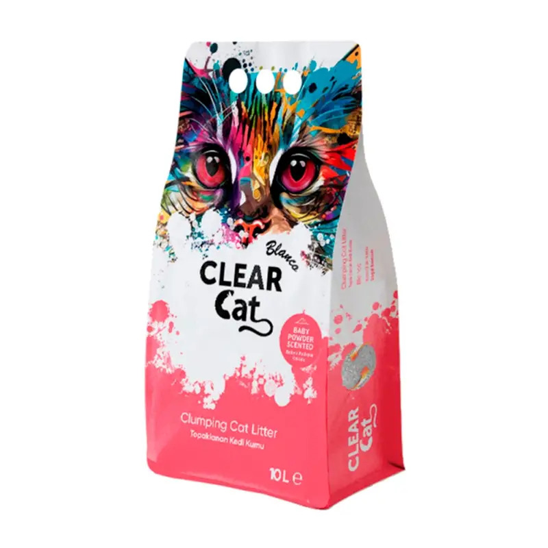 Clear Cat Blanco Litter Baby Powder talco 10 Lt Clear Cat