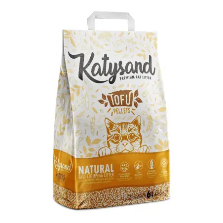 Katysand Tofu - Litter Aglomerante Natural 6lt 3,8 Kg EX - 1050020034