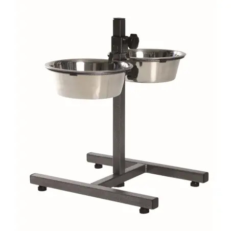 Suporte Duplo Regulável com 2 Gamelas 1,8lt para Cão TX24921 Trixie - 0415554076