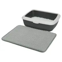 Tapete-crivo Em Eva P/ Wc  58x75 Cm cinzento Trixie - 1040380076