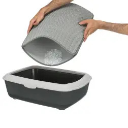 Tapete-crivo Em Eva P/ Wc  58x75 Cm cinzento Trixie #7 - 1040380076