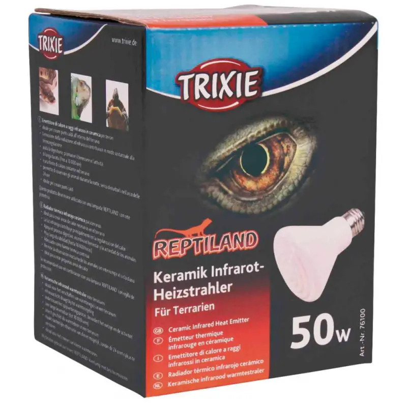 Reptil. Ceramic Infrared Heat Emitter - 50w Trixie Reptil. Ceramic Infrared Heat Emitter - 50w Trixie