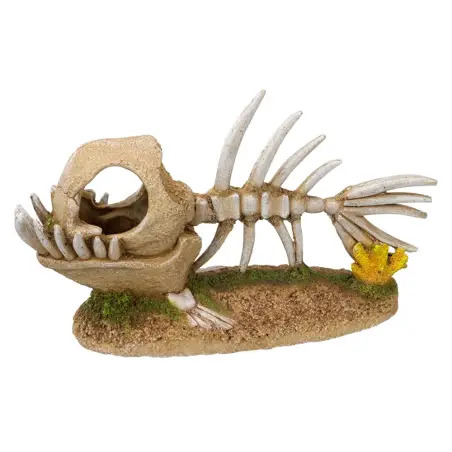 Decoraçao Aquario - Esqueleto De Peixe 23x8x13 Cm EX - 1040350339