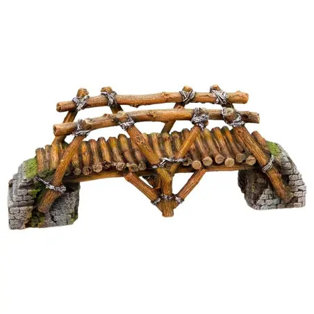 Decoraçao Aquario - Ponte De Troncos 26x8x10 Cm EX - 1040350336