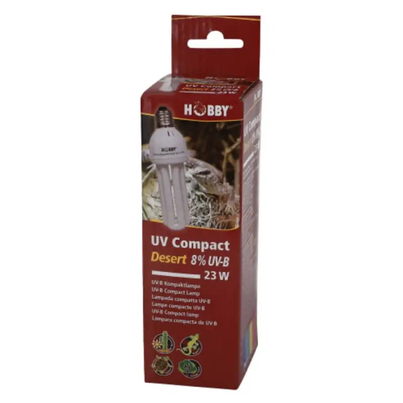 Hobby - Lampada Uv Compact Desert 8%uv-b 23w Hobby Hobby - Lampada Uv Compact Desert 8%uv-b 23w Hobby