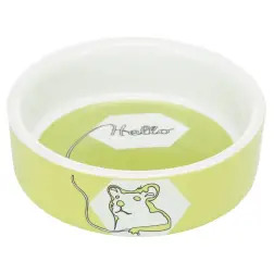 Gamela Em Ceramica "hello Comic" P/ Hamsters 90 Ml /  Trixie - 1040090435