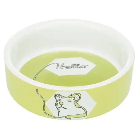 Gamela Em Ceramica "hello Comic" P/ Hamsters 90 Ml /  Trixie - 1040090435
