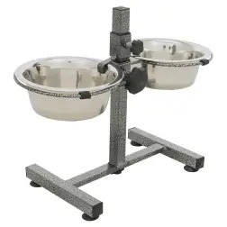 Suporte Duplo Regulavel Com 2 Gamelas 0,75 Lt Trixie - 1040090309
