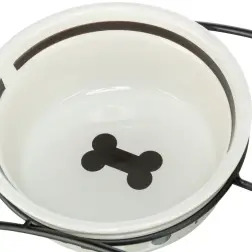 Gamela Em Ceramica 0,25 Lt / Ø13 Cm branco/preto Trixie - 1040090777