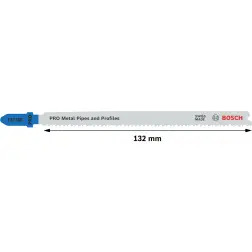 Lâmina de serra vertical PRO Metal Pipes and Profiles T321BF, 132 mm, 5 unid. 2608636707 Bosch #2 - 1220682146