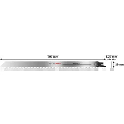 Lâmina PRO Ice S1211K, 1,25 x 19 x 300 mm, 2 peças 2608652901 Bosch #2 - 1220682362