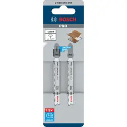 Lâmina de serra vertical PRO Laminate clean T101BIF, 83 mm, 2 unid. 2608655091 Bosch - 1220682371