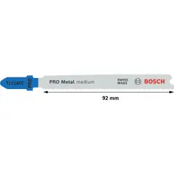 Lâmina de serra vertical PRO Metal medium T121AFC 92 mm, 2 unid. 2608655095 Bosch #5 - 1220682375