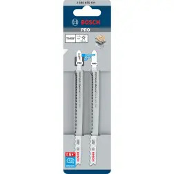 Lâmina de serra vertical PRO Multi Material thick and thin T345XF, 132 mm, 2 unid. 2608655101 Bosch - 1220682381