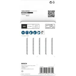 Lâmina de serra vertical PRO Metal thin T121GFC 92 mm, 5 unid. 2608655104 Bosch #5 - 1220682384