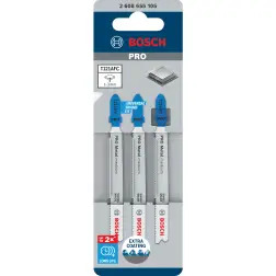 Lâmina de serra vertical PRO Metal medium T121AFC 92 mm, 3 unid. 2608655105 Bosch - 1220682385
