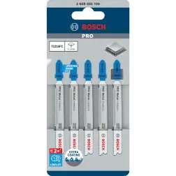 Lâmina de serra vertical PRO Metal medium T121AFC 92 mm, 5 unid. 2608655106 Bosch - 1220682386