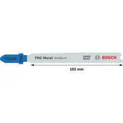 Lâmina de serra vertical PRO Metal medium T121AFC 92 mm, 5 unid. 2608655106 Bosch #5 - 1220682386