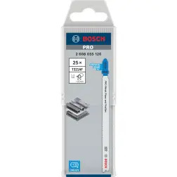 Lâmina de serra vertical PRO Metal Pipes and Profiles T321AF, 132 mm, 25 unid. 2608655126 Bosch - 1220682396
