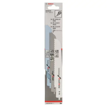 Conjunto de 3 lâminas de serra vertical para serra multi-usos Bosch PFZ 500 EM 1142 H; M 3456 XF; M 1122 EF 2608656934 Bosch - 