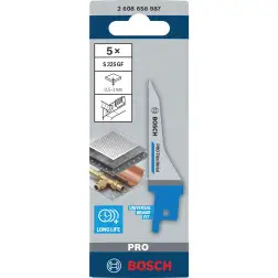 Lâmina PRO Thin Metal S325GF, 1,25 x 7 x 85 mm, 5 peças 2608658987 Bosch - 1220682445