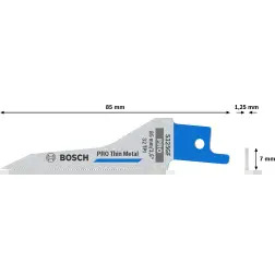 Lâmina PRO Thin Metal S325GF, 1,25 x 7 x 85 mm, 5 peças 2608658987 Bosch - 1220682445