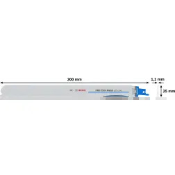 Lâmina PRO Thin Metal precise S1237EAF, 1,1 x 25 x 300 mm, 5 peças 2608658990 Bosch #2 - 1220682448