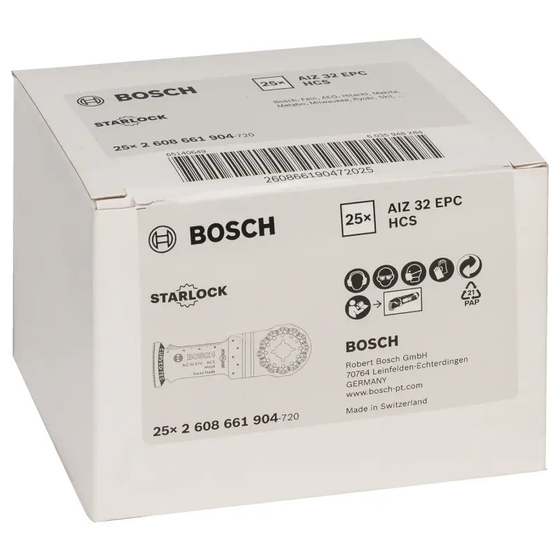Lâmina de serra de imersão HCS AIZ 32 EPC Wood 2608661904 Bosch Lâmina de serra de imersão HCS AIZ 32 EPC Wood 2608661904 Bosch