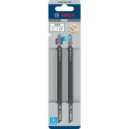 Lâmina de serra vertical PRO Wood precise T344DP, 152 mm, 2 unid. 2608665236 Bosch - 1220682510